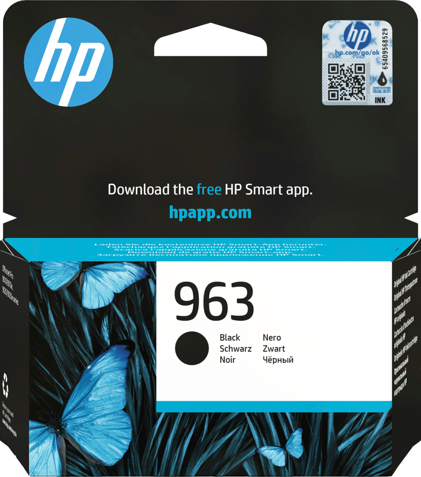 HP Blekk Svart No.963 1K – OfficeJet Pro 9010