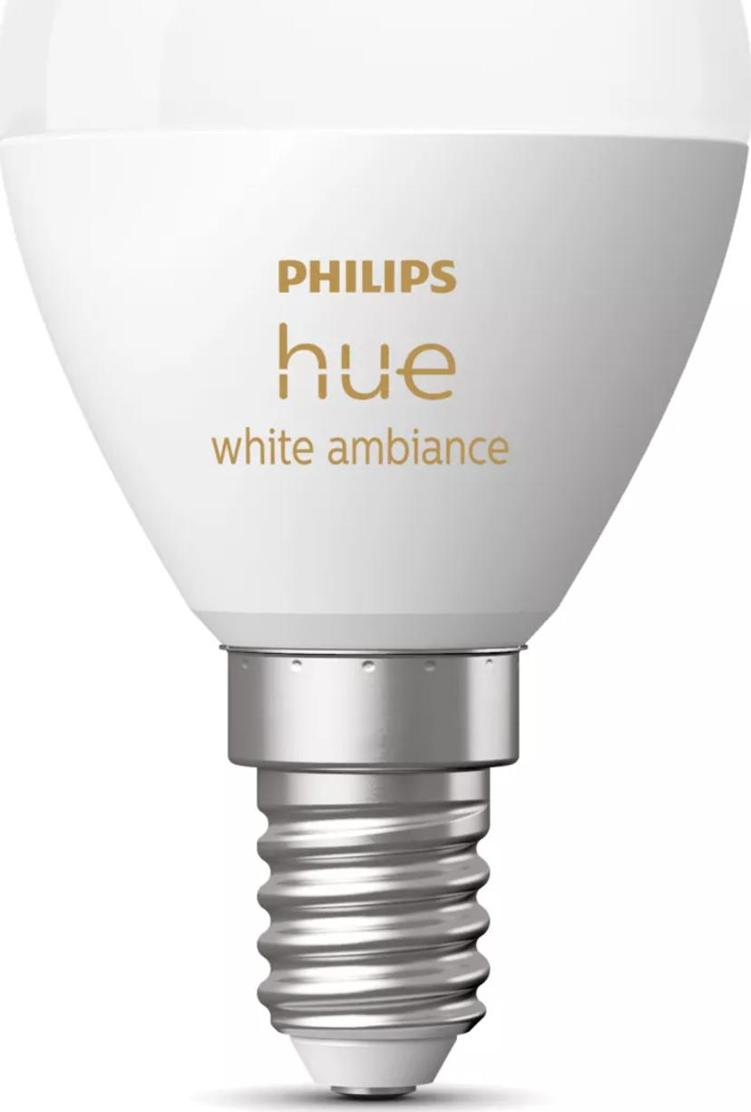 Philips Hue White ambiance Klotlampa – E14 smart ljuskälla
