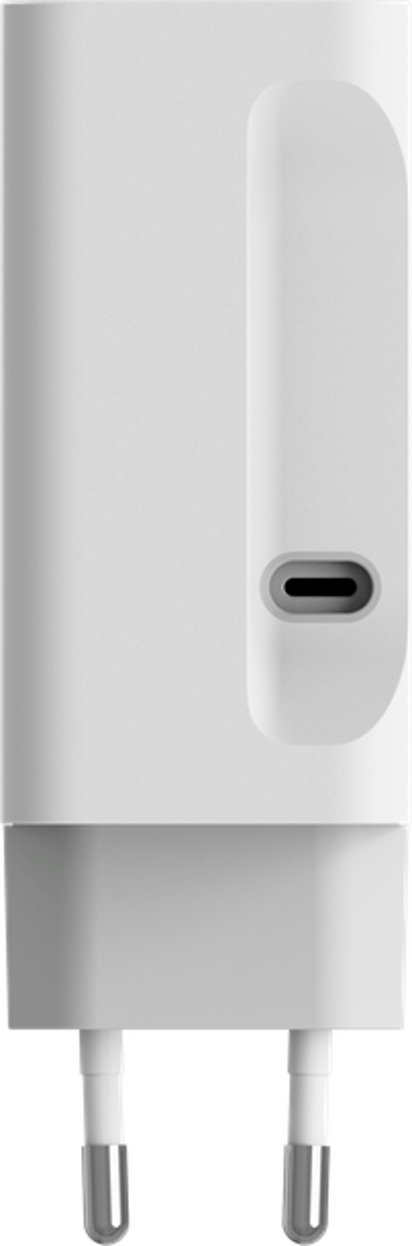 Mophie Power Adapter GaN USB-C Dual 67w Retractable Cable Hvit