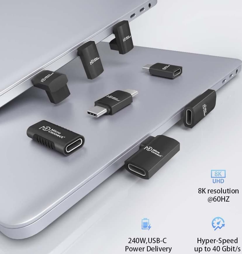 Microconnect USB3.2CFFA kabel kønsskifter USB C Sort USB-C USB-C