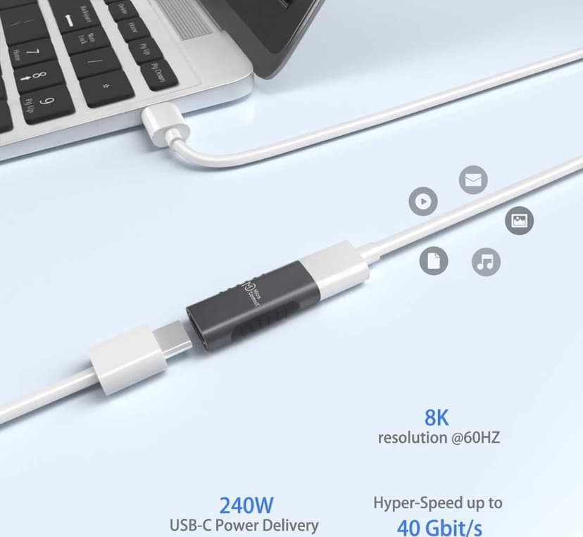 Microconnect USB3.2CFFA kaapelin sukupuolenvaihtaja USB C Musta USB-C USB-C