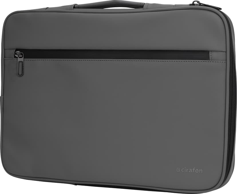 Cirafon André Laptop Sleeve 16" – voor laptop en draagbaar scherm 16" Polyurethaan (PU) Grijs
