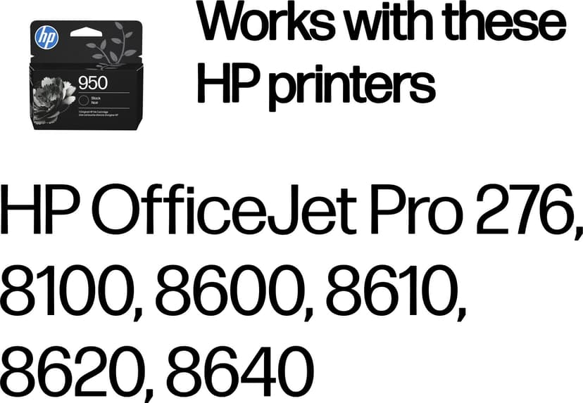 HP Muste Musta No.950 - Pro 8100