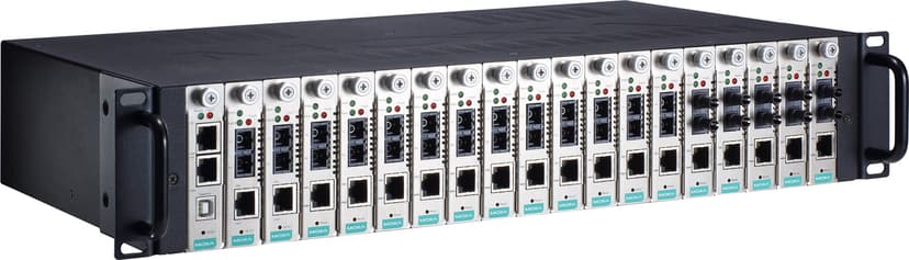 Moxa TRC-2190-AC verkon mediamuunnin Musta, Hopea