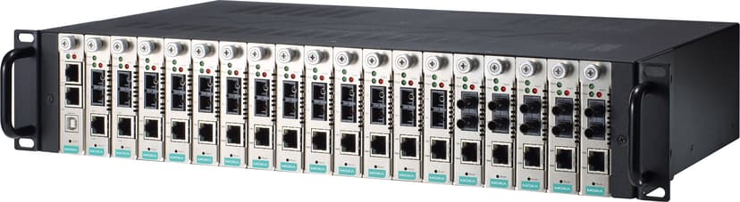 Moxa TRC-2190-AC verkon mediamuunnin Musta, Hopea