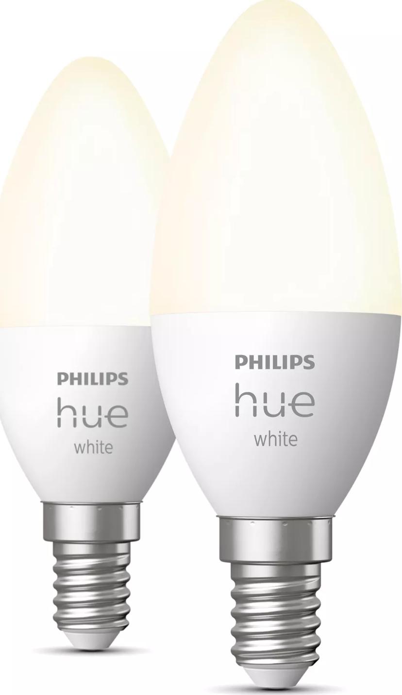 Philips Hue White Kronljus – E14 smart ljuskälla – (2-pack)