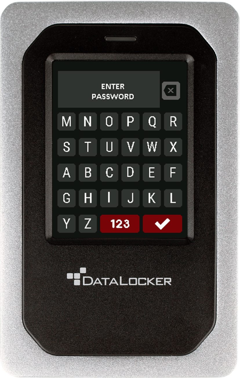 Datalocker DL4 1TB ESSD USB-C Gjuten aluminium, Svart