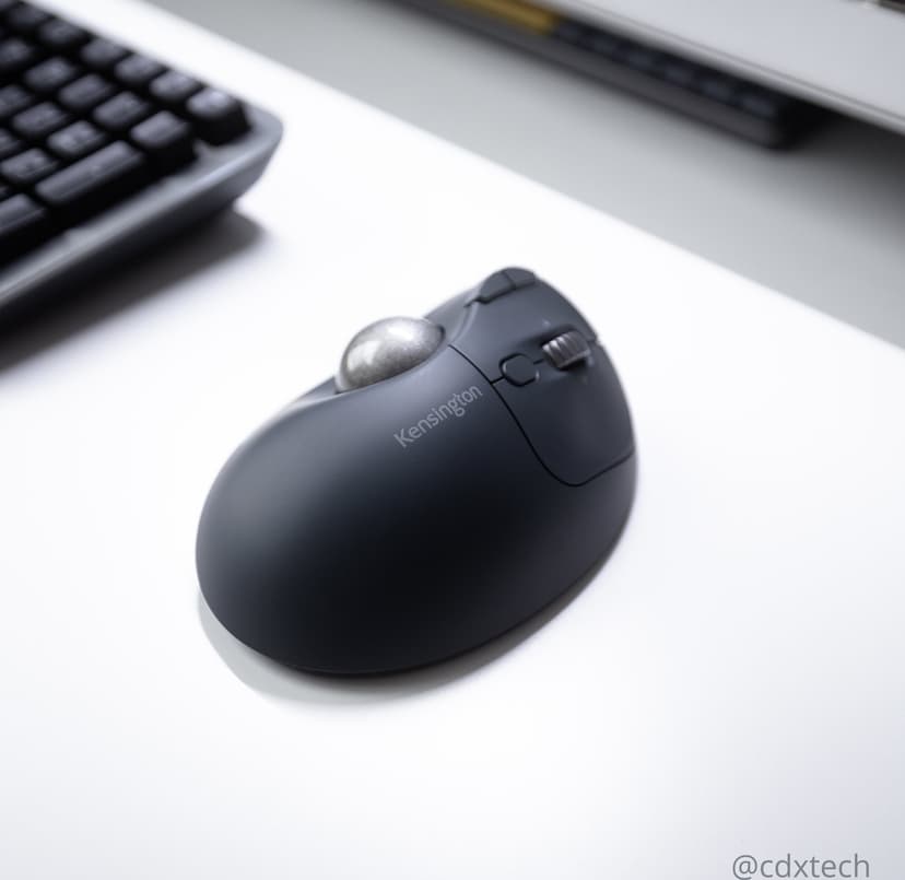 Kensington Pro Fit Ergo TB550 RF Wireless + Bluetooth Trackball Musta, Harmaa