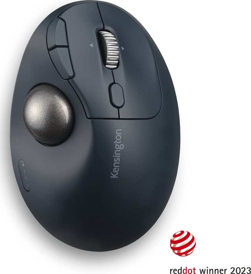Kensington Pro Fit Ergo TB550 RF-draadloos + Bluetooth Trackball Zwart, Grijs