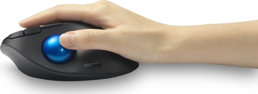 Kensington Pro Fit Ergo TB450 RF Wireless + Bluetooth Trackball Musta, Sininen
