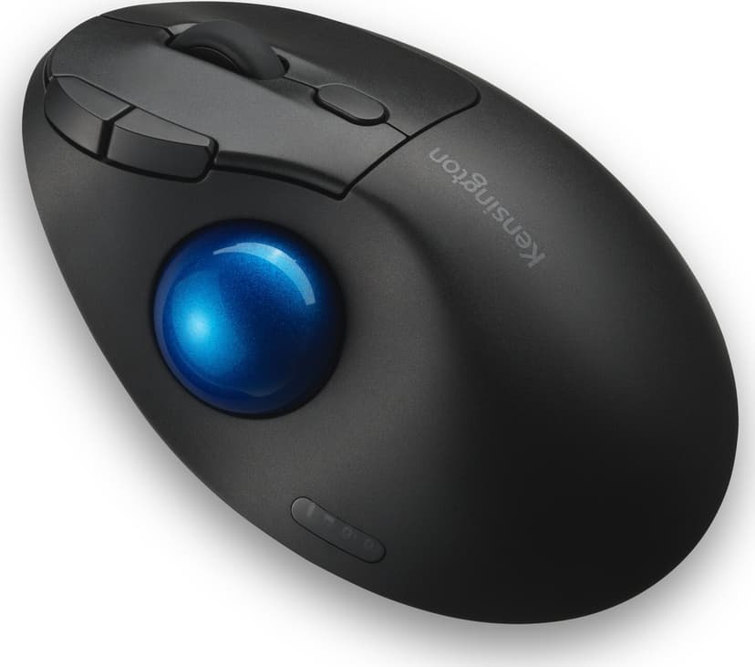 Kensington Pro Fit Ergo TB450 Trådlös RF + Bluetooth Styrkula Svart, Blå