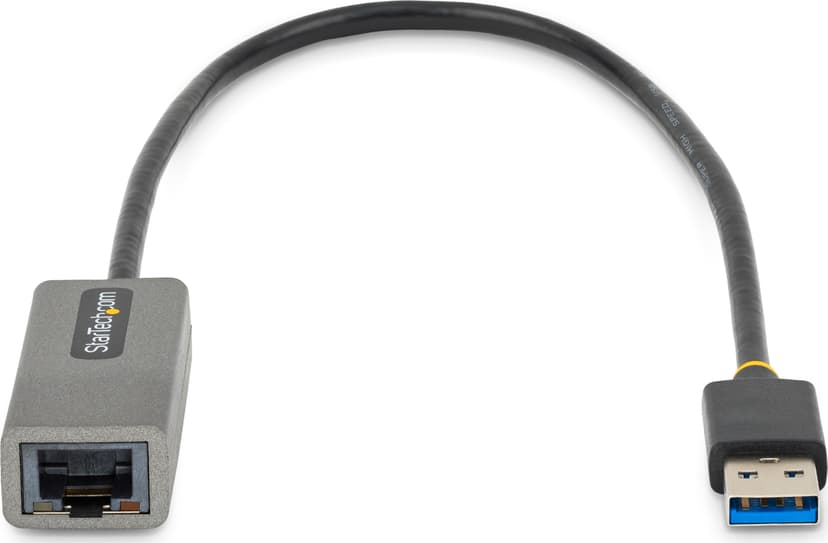 Startech StarTech.com USB till Ethernet-adapter, USB 3.0 till 10/100/1000 Gigabit Ethernet LAN-omvandlare för bärbara datorer, 30 cm ansluten kabel, USB till RJ45-adapter, NIC-adapter, USB-nätverksadapter