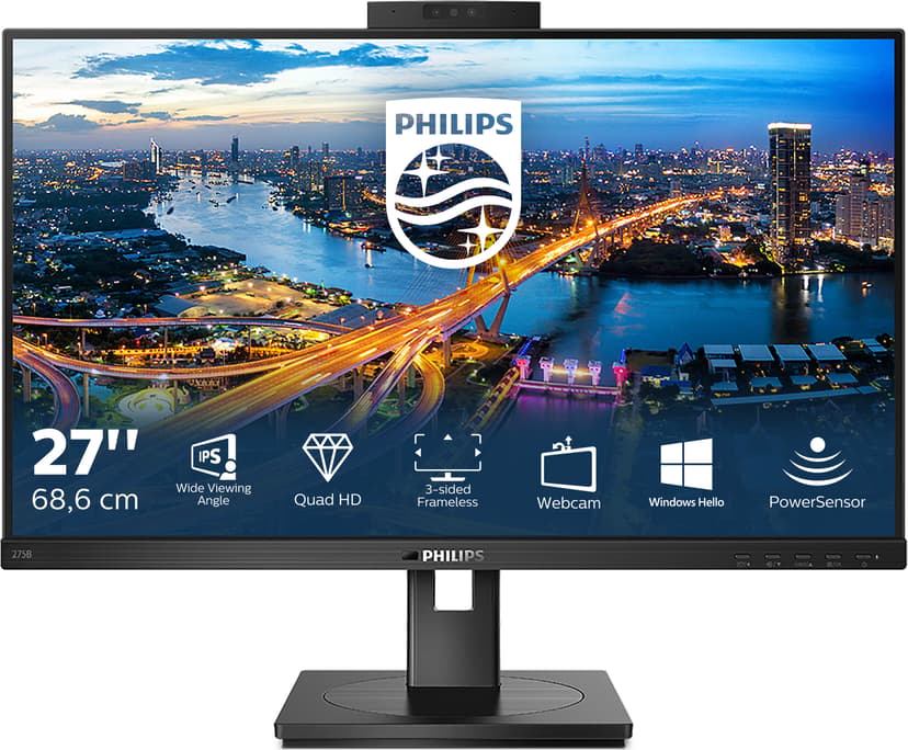 Philips B-Line 275B1H 27, 27 inch/68.6 cm" 2560 × 1440pixels IPS 16:9 75Hz