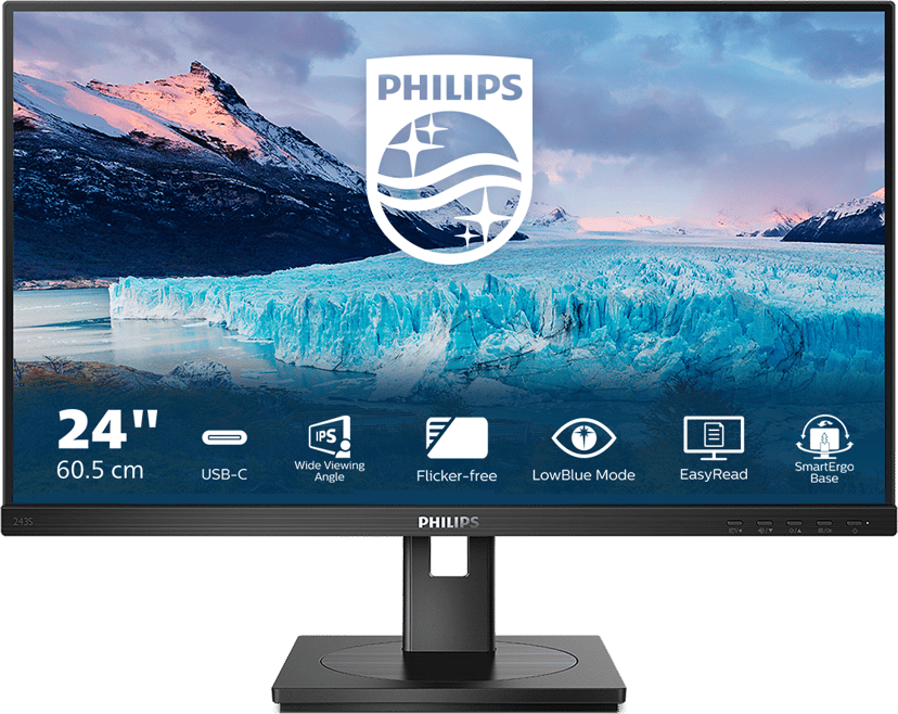 Philips S-Line 243S1 24" FHD IPS 16:9 23.8, 23.8 inch/60.5 cm" 1920 × 1080pixels IPS 16:9 75Hz