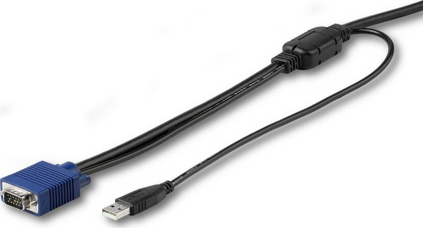 Startech StarTech.com RKCONSUV15 KVM-kabel Svart 4,6 m