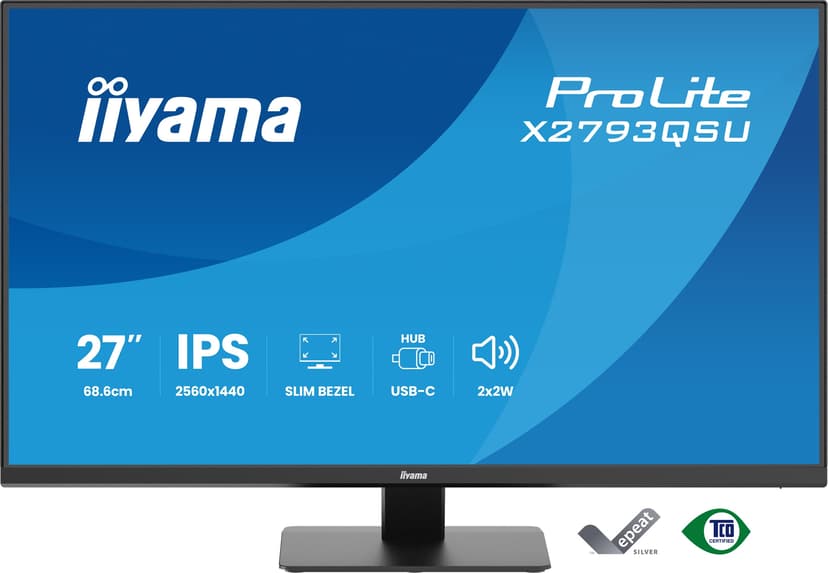 iiyama ProLite X2793QSU-B1 27" 2560 × 1440pixels IPS 16:9 75Hz