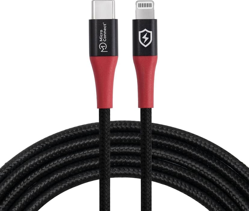 Microconnect USB-C To Lightning Data Blocker Cable 1.5m 1.5m Svart