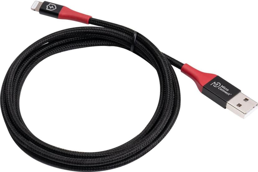Microconnect USB-A To Lightning Data Blocker Cable 1.5m 1.5m Svart