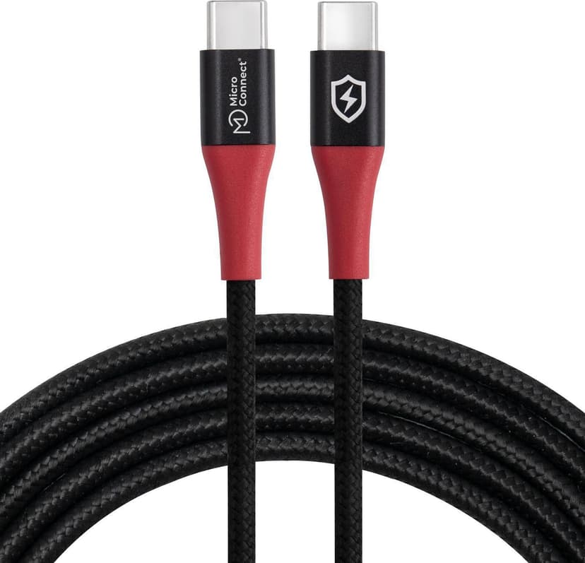Microconnect USB-C Till USB-C Data Blocker Kabel 1.5m 1.5m USB-C USB-C Svart