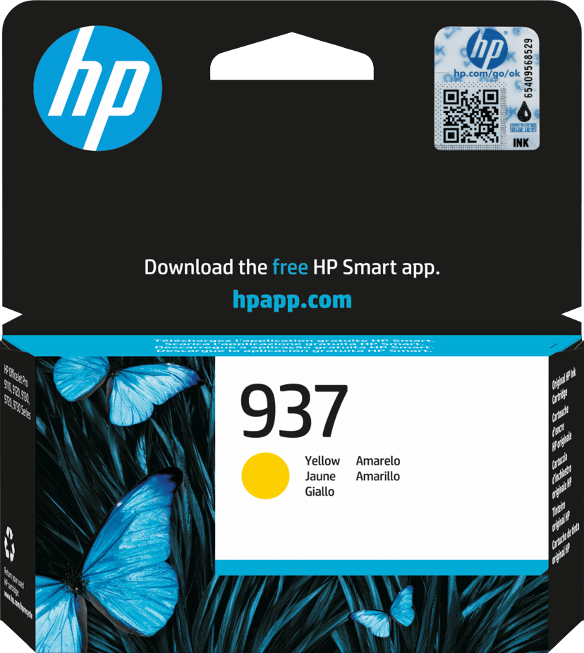 HP Ink Yellow 937 - OfficeJet Pro 9110/9120/9130