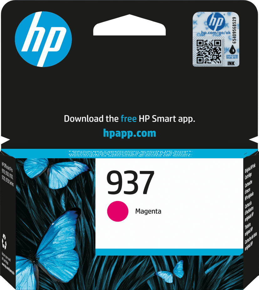 HP Ink Magenta 937 - OfficeJet Pro 9110/9120/9130