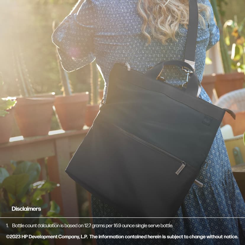 HP omvandlingsbar ryggsäck/bärkasse för 14 tum bärbar dator 14.1" Polyester Svart