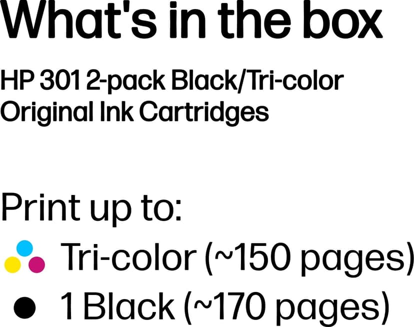 HP Muste Combo Pack No.301 (Black,Color)