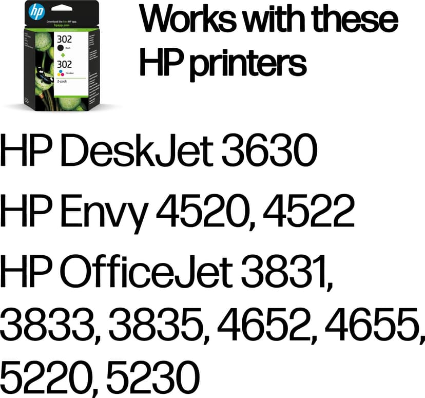 HP Inkt Combo 302 - 2-Pack