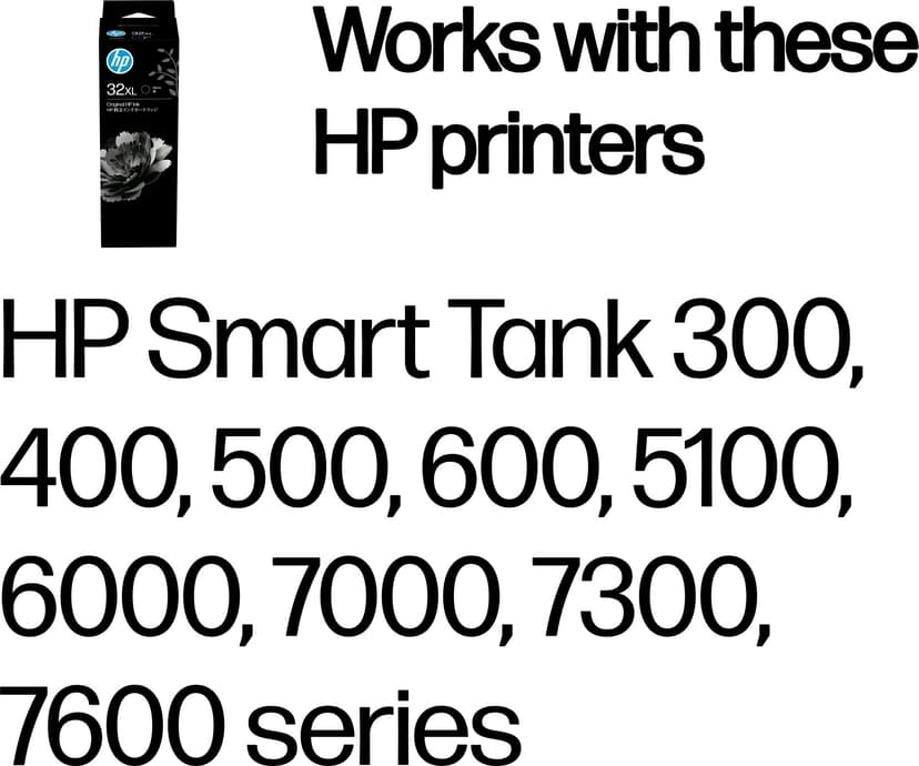 HP Inkt Zwart 32 135ml - Tank 570