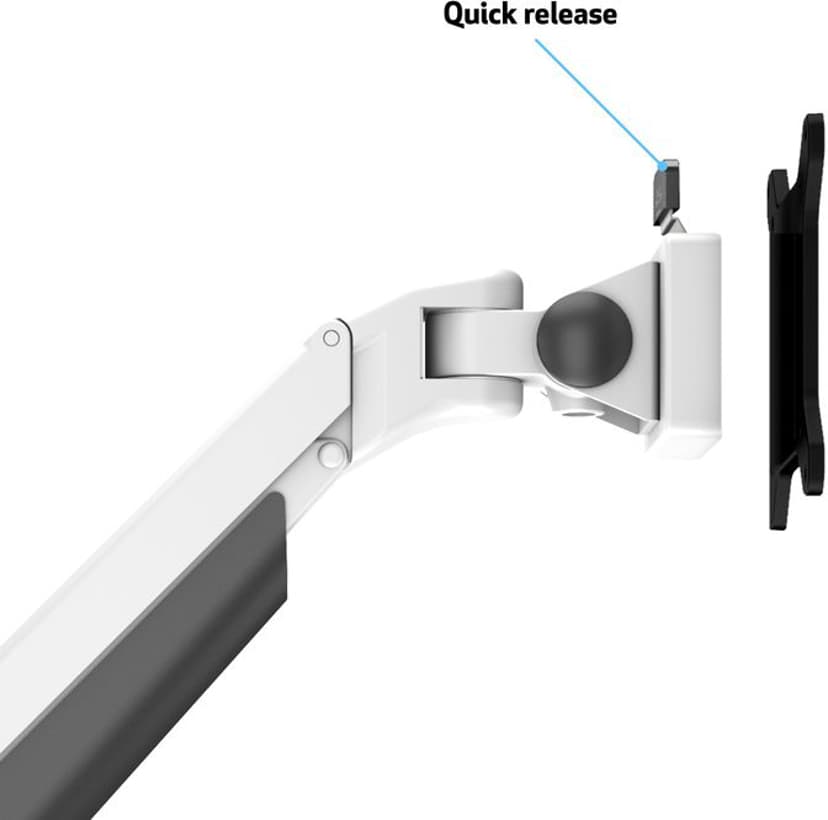 Multibrackets M VESA Gas Lift Arm Dual Side By Side