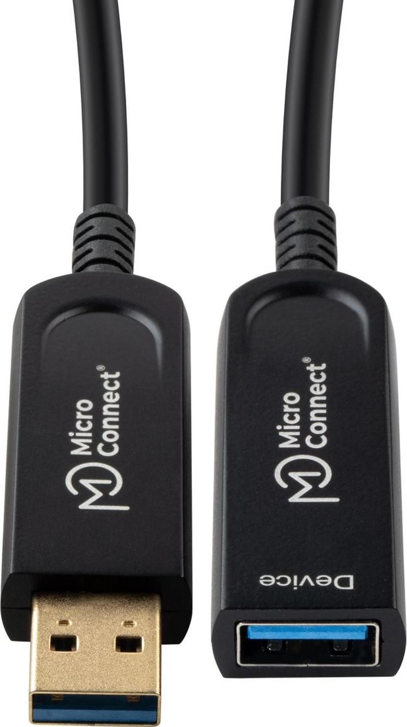 Microconnect Active USB 3.0 Extension Cable 15m 15m USB-A USB-A Zwart