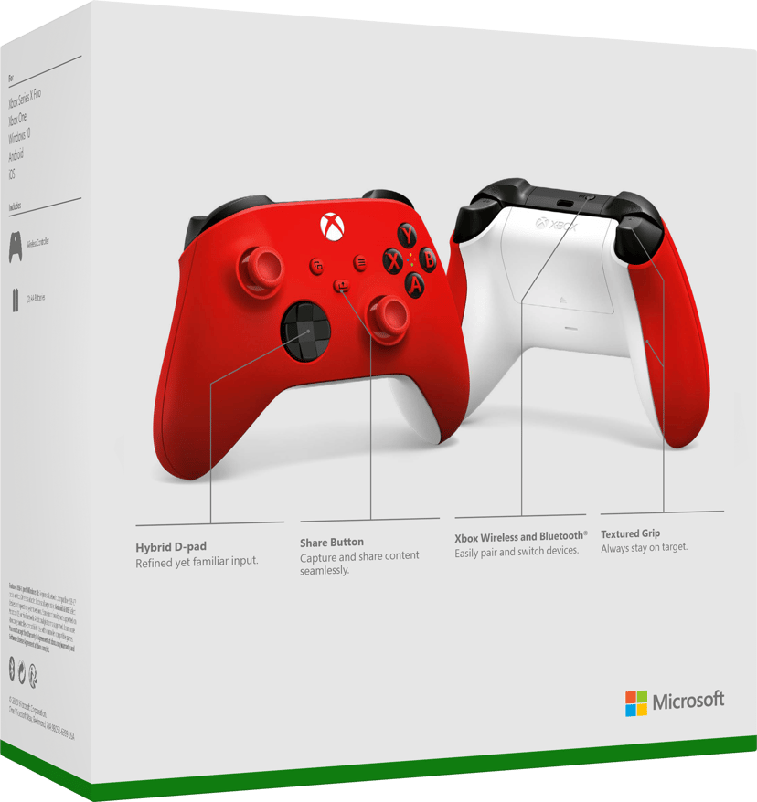 Microsoft Xbox X Wireless Controller Punainen