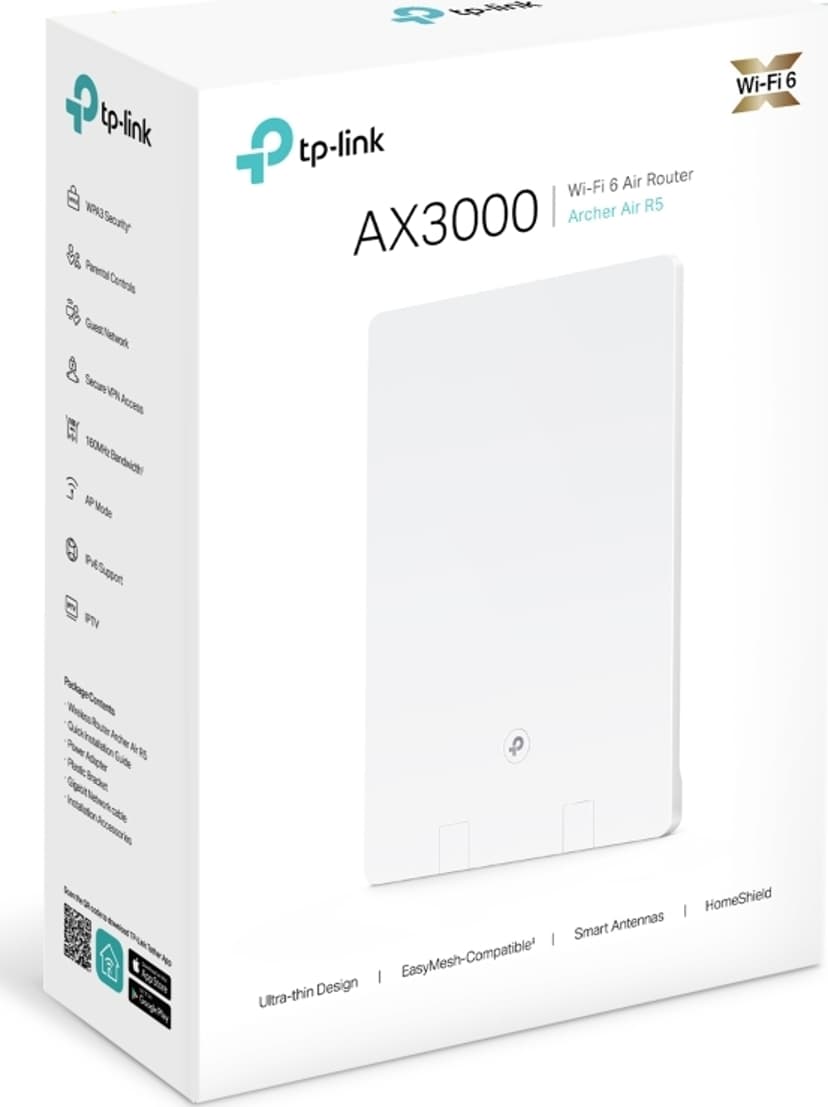 TP-Link Archer Air R5 trådlös router Gigabit Ethernet Dual-band (2,4 GHz / 5 GHz) Vit