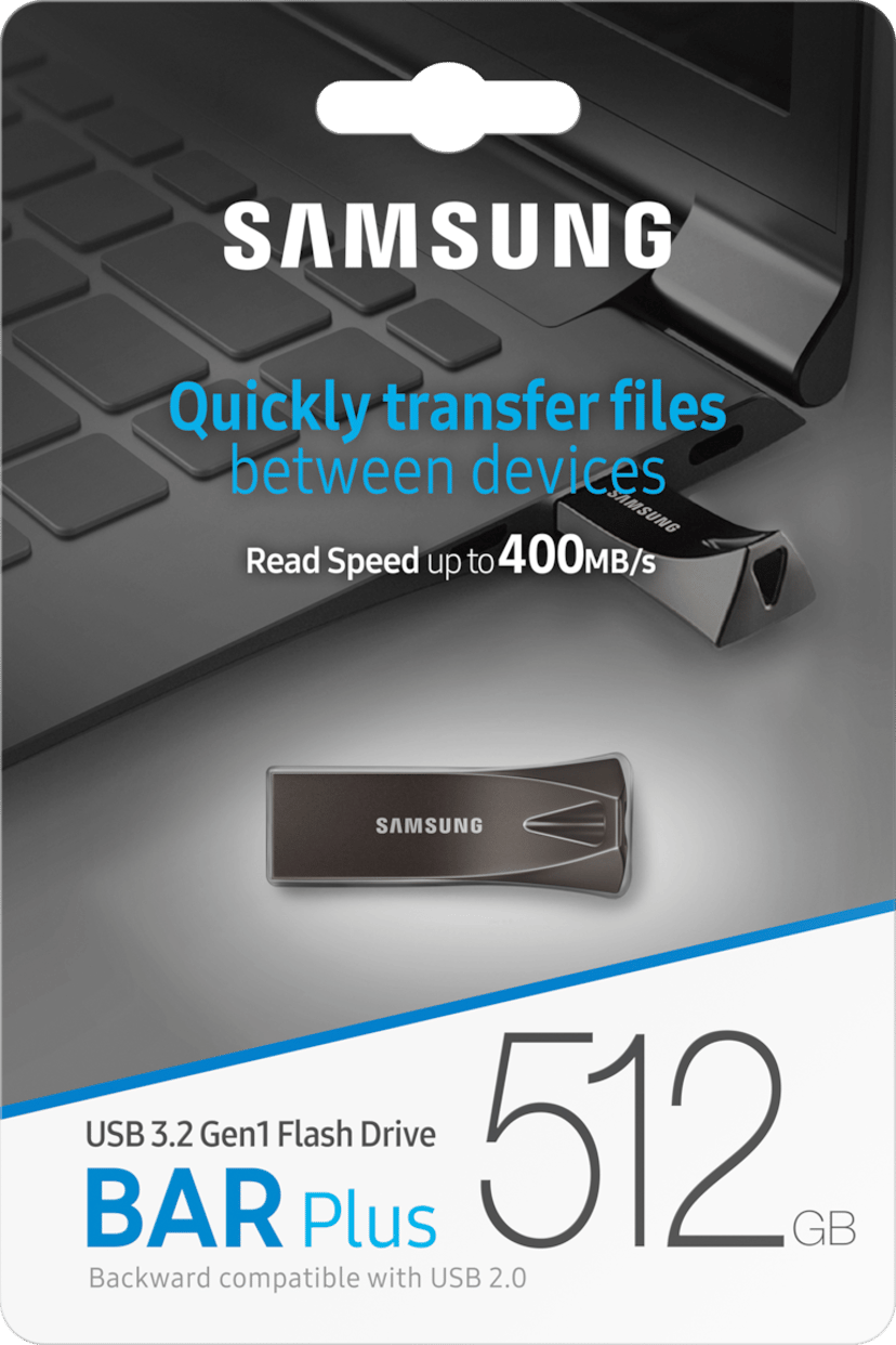 Samsung BAR Plus 512GB USB-A Grå