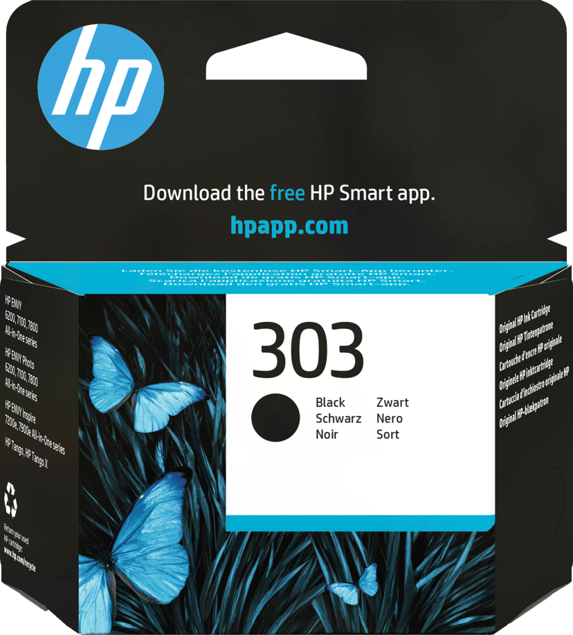 HP Muste Musta 303 4ml - Envy Kuva 62XX/71XX/78XX/Tango