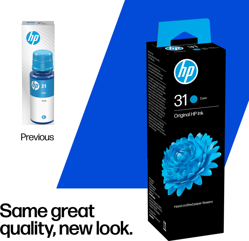 HP Muste syaani 31, 70 ml – Tank 315/415/450/455/457