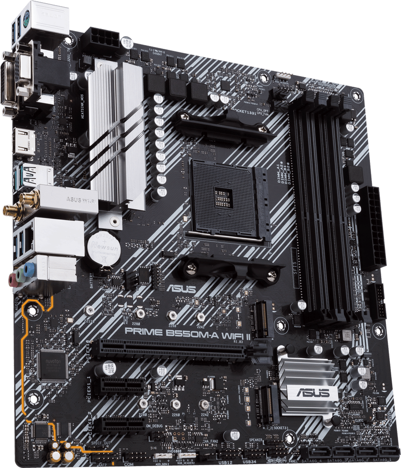 ASUS PRIME B550M-A WIFI II AMD B550 Kanta AM4 mikro ATX AM4 Micro-ATX Emolevyt