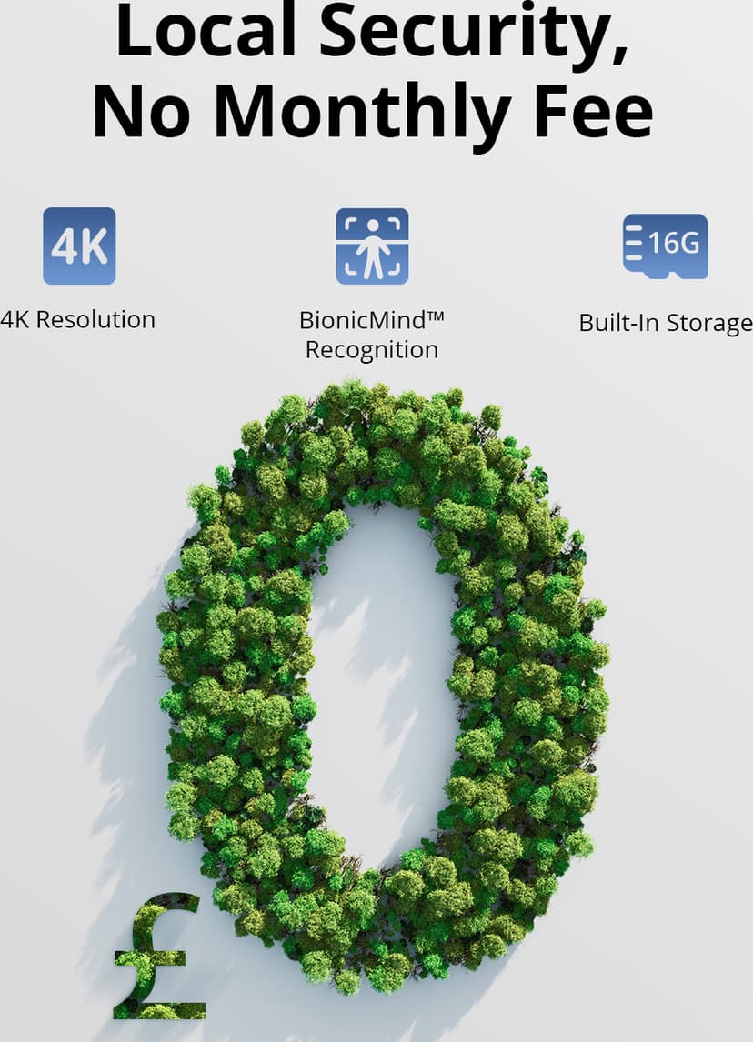 Eufy T88713W1 sikkerhetskamera Boks IP-sikkerhetskamera Utendørs 3840 x 2160 piksler Vegg