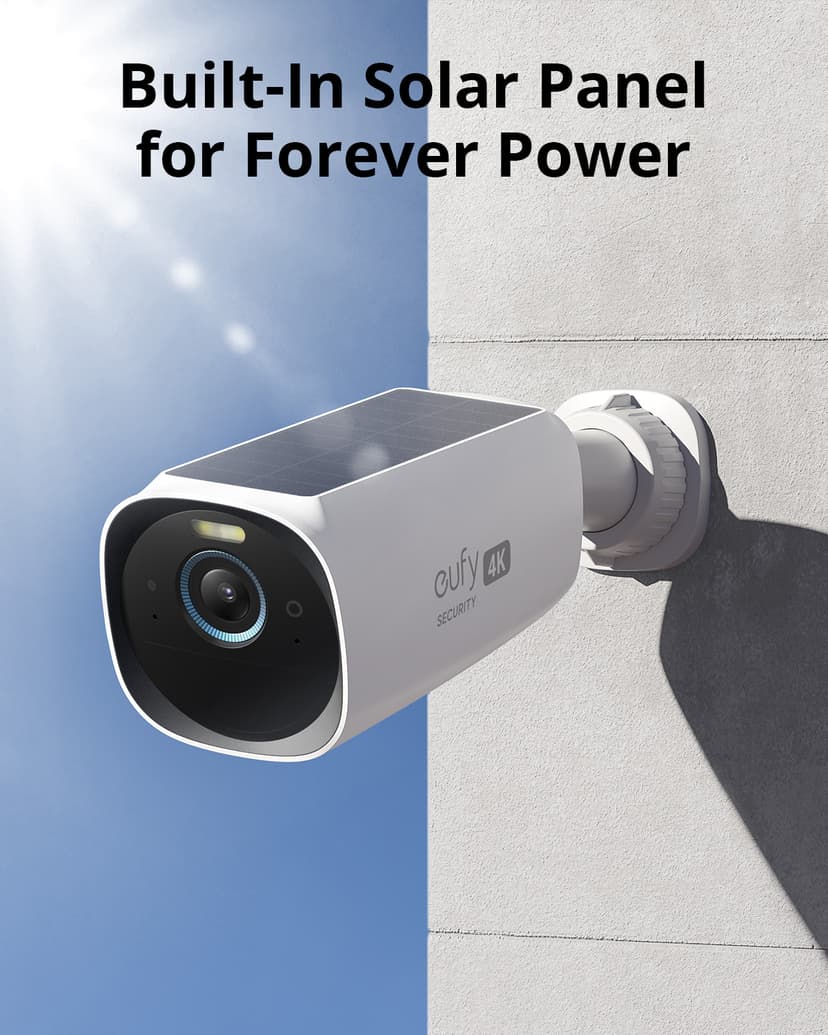 Eufy T88713W1 sikkerhetskamera Boks IP-sikkerhetskamera Utendørs 3840 x 2160 piksler Vegg