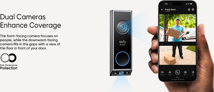 Anker Eufy Videoväliovi E340 Ulkokäyttöön, Seinälle Asennettavaksi