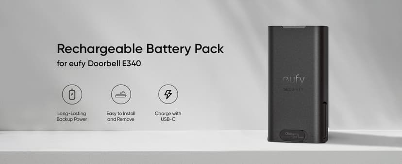 Anker Eufy Videoväliovi E340 Ulkokäyttöön, Seinälle Asennettavaksi