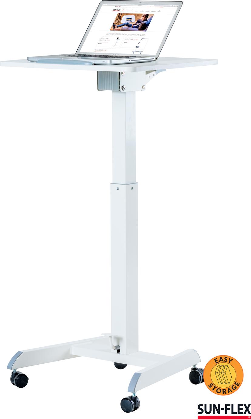 Sun-Flex EasyDesk Pro, korkeussäädettävä, valkoinen