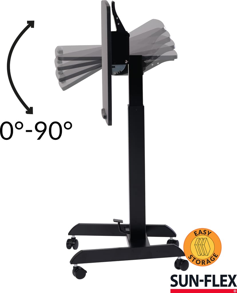 Sun-Flex EasyDesk Pro Höjdjusterbart Svart
