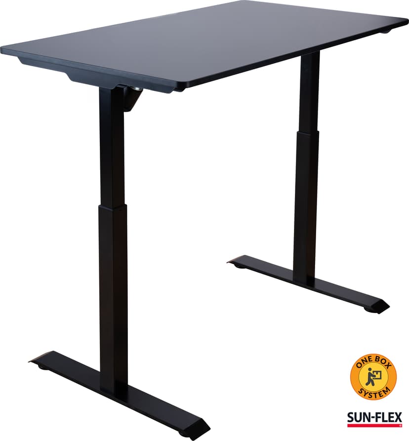 Sun-Flex EasyDesk Elite höj- och sänkbar 1200x700 svart