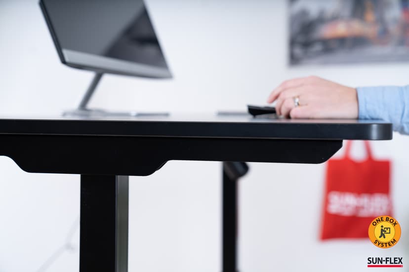Sun-Flex EasyDesk Elite höj- och sänkbar 1200x700 svart