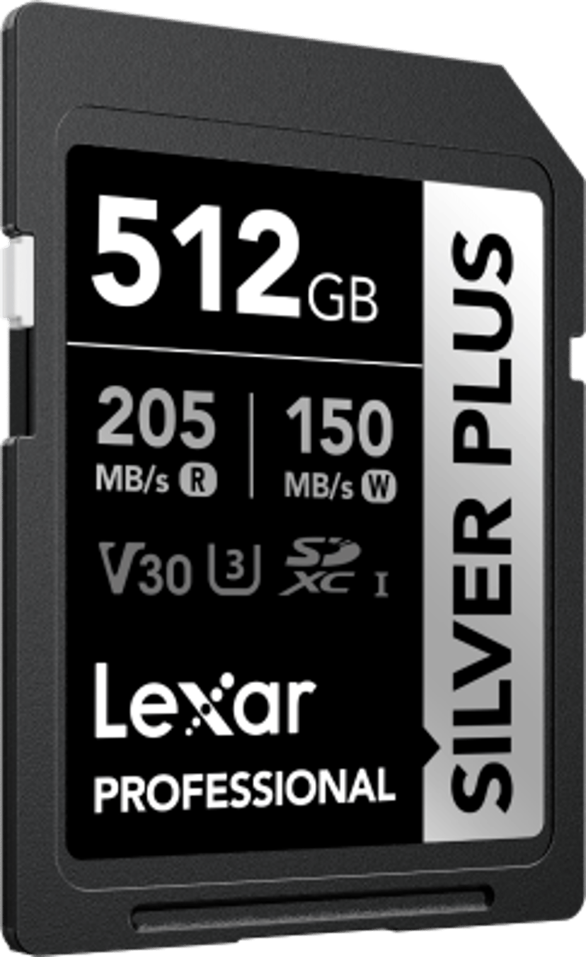 Lexar Professional Silver Plus 512GB SDXC UHS-I