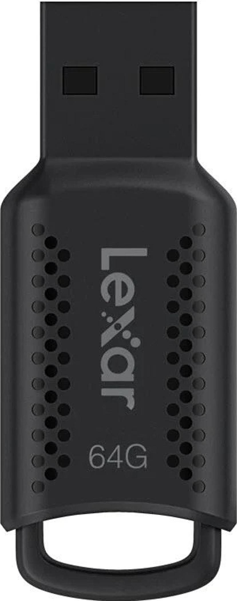Lexar JumpDrive V400 64GB USB-A Musta
