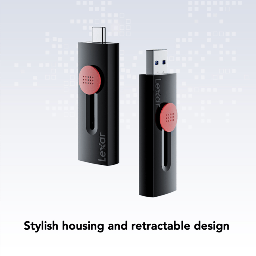 Lexar Jumpdrive D300 Dual 256GB USB-A / USB-C Musta