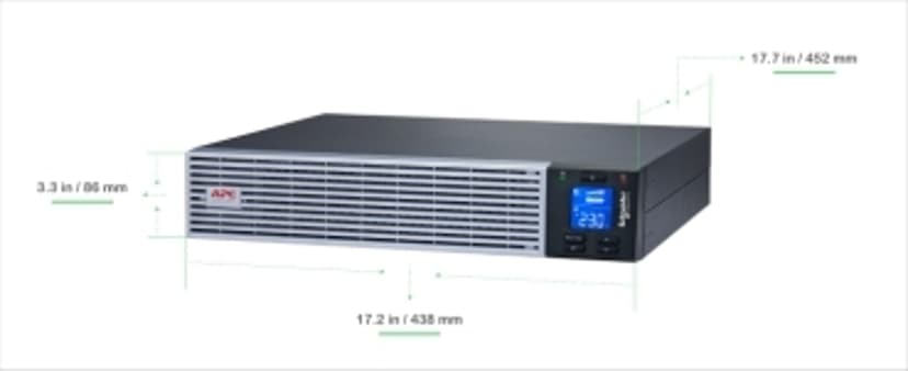APC Easy UPS On-Line UPS-enhed Dobbeltkonvertering (online) 1 kVA 900 W 6 AC stikkontakt(er)