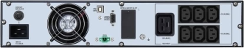 APC Easy UPS On-Line strömskydd (UPS) Dubbelkonvertering (Online) 3 kVA 2700 W 6 AC-utgångar